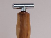2168 &nbsp; &nbsp;  Korkenzieher aus Kirschholz auf Fu&szlig; aus Hollunder mit Merbau-Einlage.     &nbsp; &nbsp;   H:  ca 15 cm    &nbsp; &nbsp;   Bereits im Einsatz